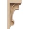 Ekena Millwork 4"W x 4"D x 8"H Wide Alma Rough Cedar Woodgrain TimberThane Corbel, Primed Tan CORUR04X04X08ALMRCPR - alternate 4